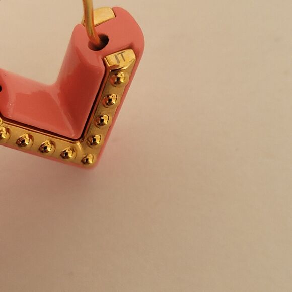 Louis Vuitton Essential V Hoop Single Earring Pink Gold Motif Accessary Auth - Picture 8 of 8